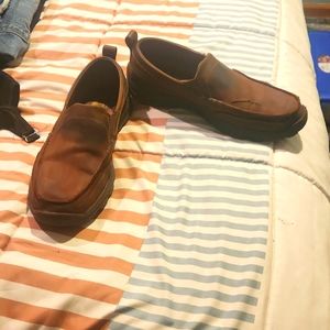 Men's Skechers leather upper loafers,  size 13.
